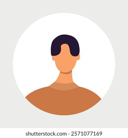 Vector flat illustration. Men and women in different styles. Avatar, user profile, person icon, profile picture. Suitable for social media profiles, icons, screensavers and as a template.