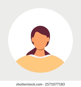 Vector flat illustration. Men and women in different styles. Avatar, user profile, person icon, profile picture. Suitable for social media profiles, icons, screensavers and as a template.