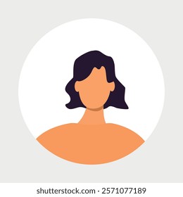 Vector flat illustration. Men and women in different styles. Avatar, user profile, person icon, profile picture. Suitable for social media profiles, icons, screensavers and as a template.