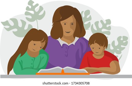 Helping Mother Clipart Images Stock Photos Vectors Shutterstock
