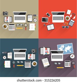 Vector Flat illustration office