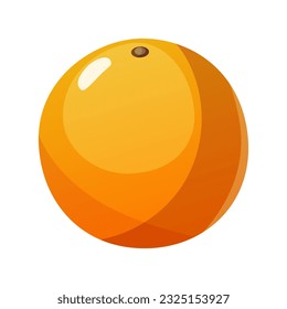 Ilustración plana vectorial con naranja