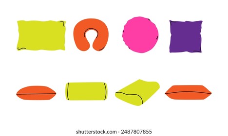 vector flat illustration of pillow