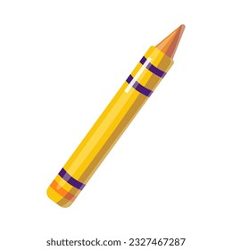Vector flat illustration with school pencil