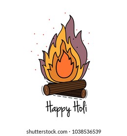vector flat illustration of set of Holi color element