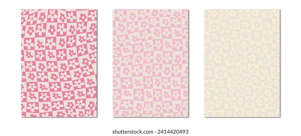  Vector flat illustration. Flat stylish poster on a light background. Abstract style. Suitable for home design, flyers, screensavers, posters or textile design.