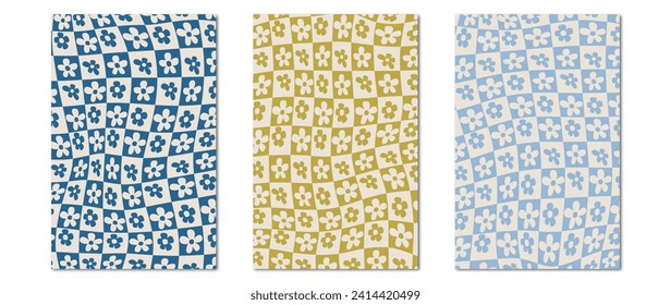  Vector flat illustration. Flat stylish poster on a light background. Abstract style. Suitable for home design, flyers, screensavers, posters or textile design.