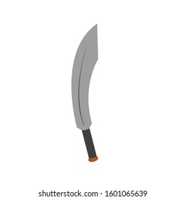 Vector flat illustration a sword traditional