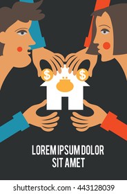 Vector flat illustrations for business