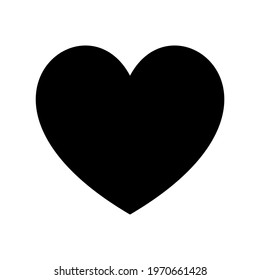 Vector flat image of heart. Vector illustration