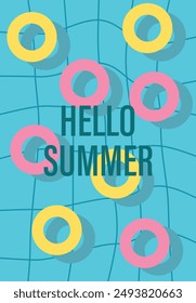 Vector flat image. Recreation and summer vacation concept. Perfect for a summer sale post or banner.