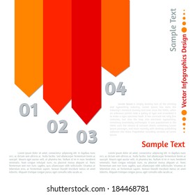 Vector flat infographics design background