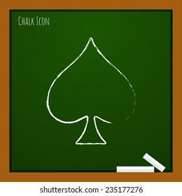 Vector flat isolate game spade icon. Eps10