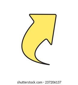 Vector flat isolate outline document icon. Eps10