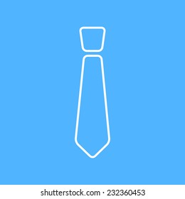 Vector flat isolate outline tie icon. Eps10