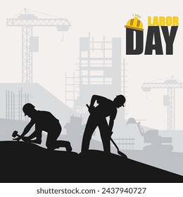  vector flat labour day background