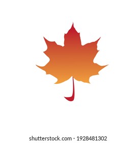 Vector flat leaf logo or minimalist leaf logo or leaf clipart