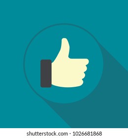 Vector flat like icon illustration