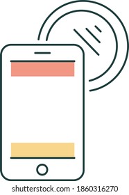  Vector Flat Line Icons Technology
