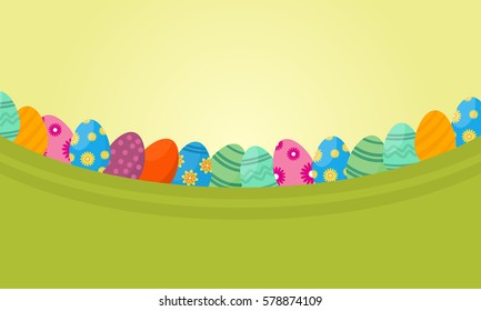 Vector flat of lined easter egg Vector flat of lined easter egg