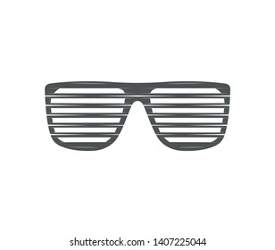 Vector flat logo. Glasses, party accessory.
