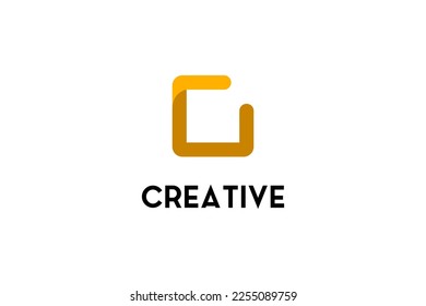 Vector flat logo with logomark for company or brands. Modern, minimal, stylish, simple, luxury looking logo