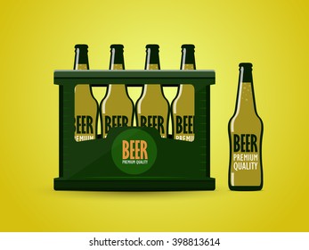 vector flat logos of different varieties of beer in glasses