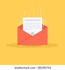 Vector Flat Mail Icon