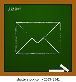 Vector flat mail icon isolated outline. Eps10