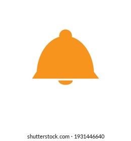 icono de campana plana o minimalista vectorial o logotipo o clipart