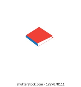 Vector flat or minimalist book logo