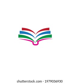 vector flat or minimalist book logo or education logo or academic logo