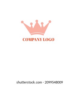 Vector flat or minimalist company logo or crown logo
