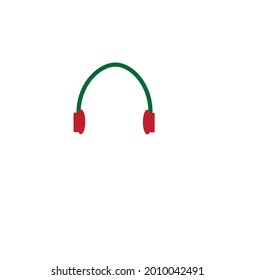 vector flat or minimalist headphone clipart