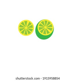 Vector flat or minimalist lemon logo or icon or clipart
