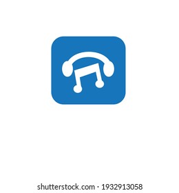 vector flat or minimalist music logo or clipart