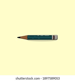 a vector flat minimalist pencil perfect for design project