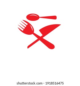 vector flat or minimalist reastaurant logo or icon