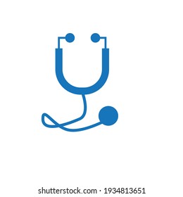 vector flat or minimalist stethoscope logo or icon ot clipart