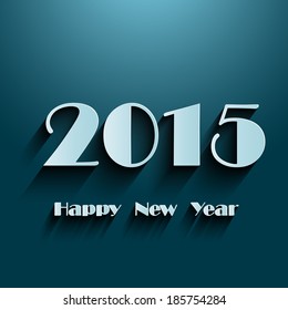 Vector flat modern 2015 new year background
