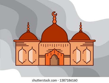 Vector flat mosques can be used for various needs