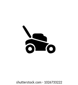 Vector flat mower icon illustration