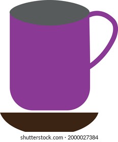 Vector Flat Mug Design Illustration