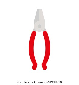 Vector flat noise pliers icon template
