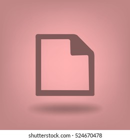 Vector Flat Note Icon