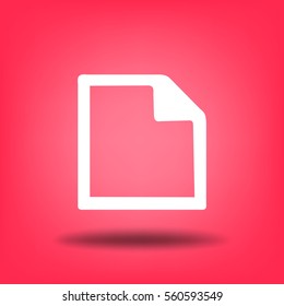 Vector Flat Note Icon