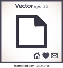 Vector Flat Note Icon