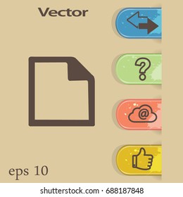 Vector Flat Note Icon