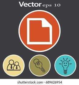 Vector Flat Note Icon