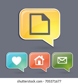 Vector Flat Note Icon